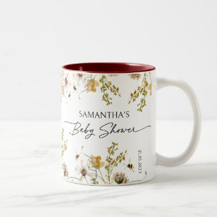 Wildflowers Baby Shower Party Favor Mug 