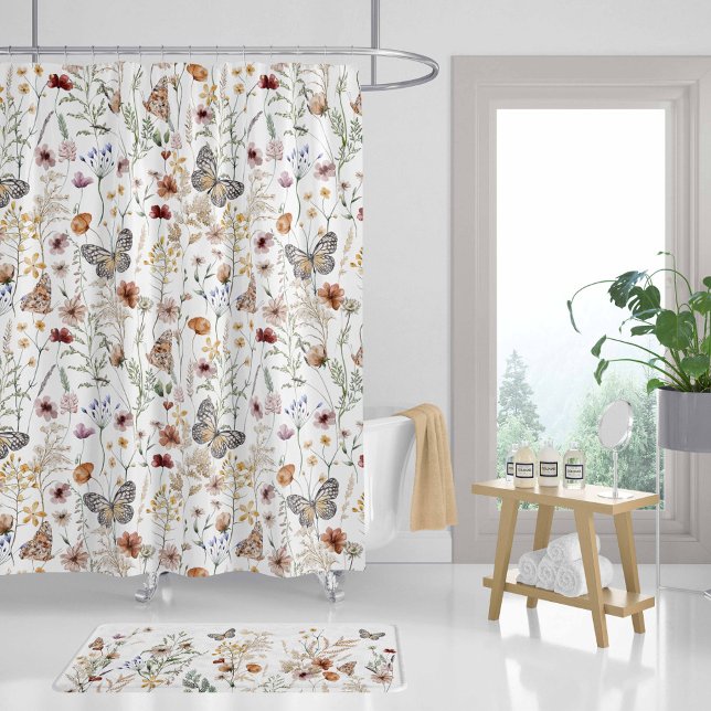 Wildflowers Bathroom decor, Monarch Butterfly (Creator Uploaded)
