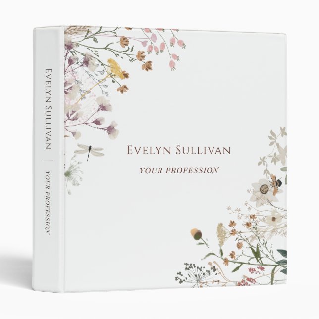 Wildflowers binder (Front/Spine)