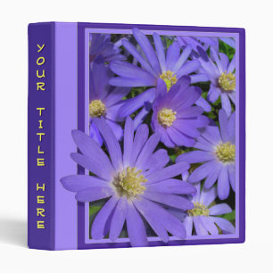 Wildflowers Binder Book Custom Daisy Recipe Book