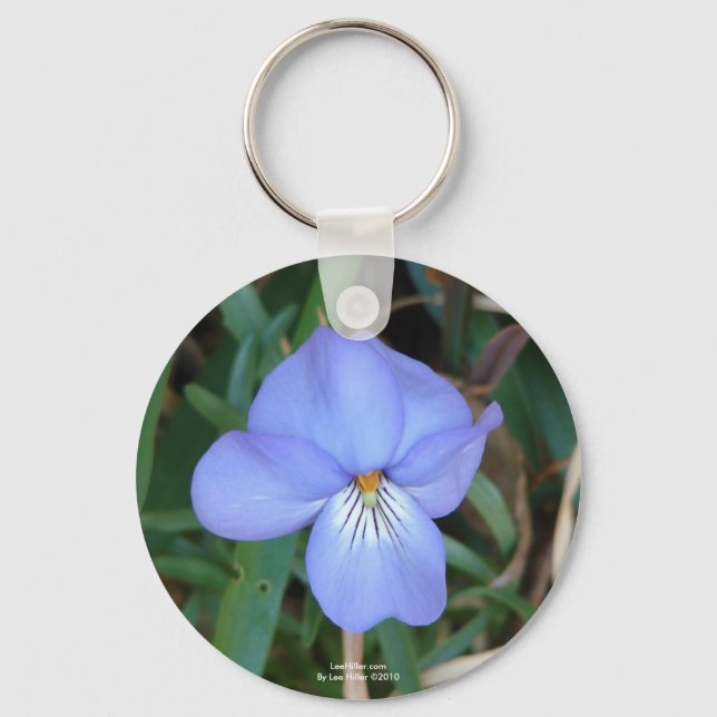 WildFlowers Birds-Foot Violet IV Hot Springs Gifts Keychain (Front)