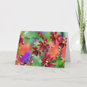 Wildflowers Birthday Card