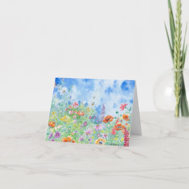 Wildflowers Blank Notecard (Front)