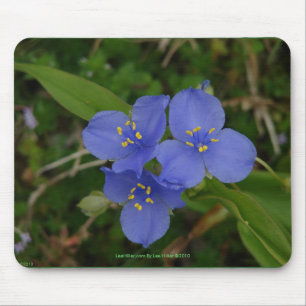 Wildflowers Blue Spiderwort Hot Springs AR Gifts Mouse Pad