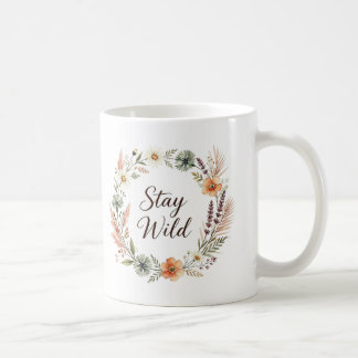 Wildflowers Boho Floral Stay Wild Mug