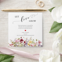 Wildflowers Boho Poppies Let Love Grow Seed Packet