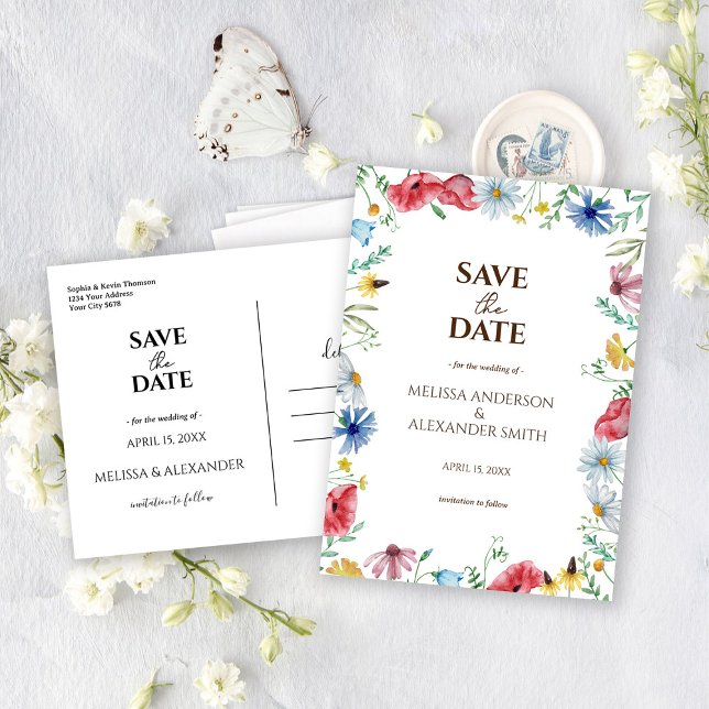 Wildflowers Boho Save The Date (Creator Uploaded)