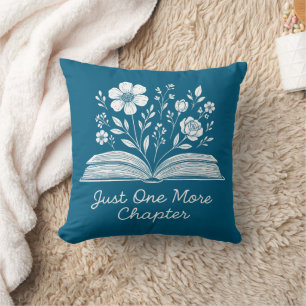 Wildflowers Book Throw Pillow