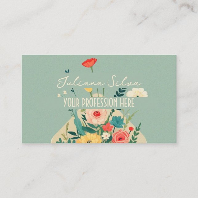Wildflowers Botanical Garden Business Card (Front)
