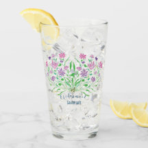 Wildflowers Bouquet Wedding Glasses