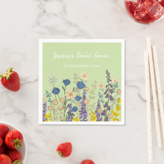 Wildflowers Bridal Shower  Napkin