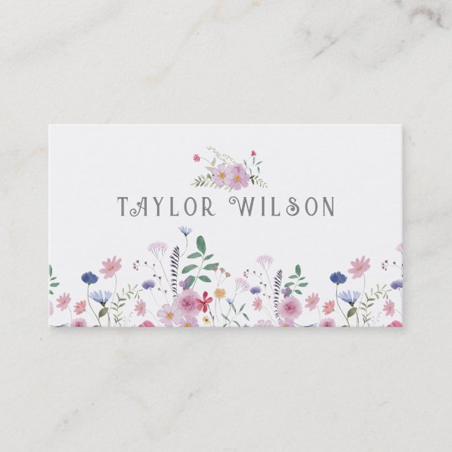 wildflowers Business Card (Front)