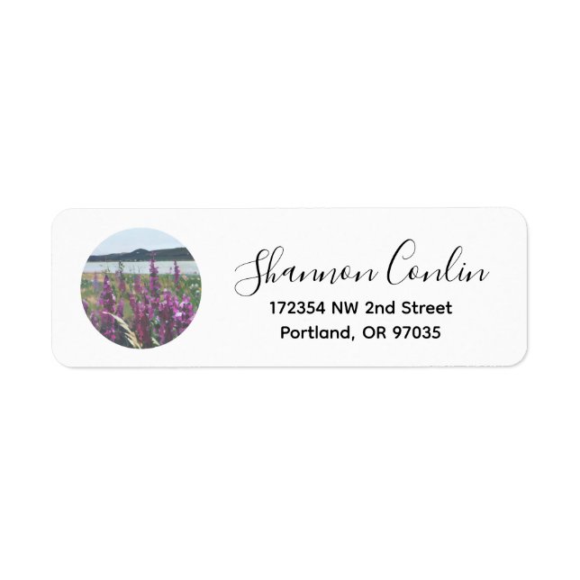 Wildflowers by the River – Return Address Labels (Front)