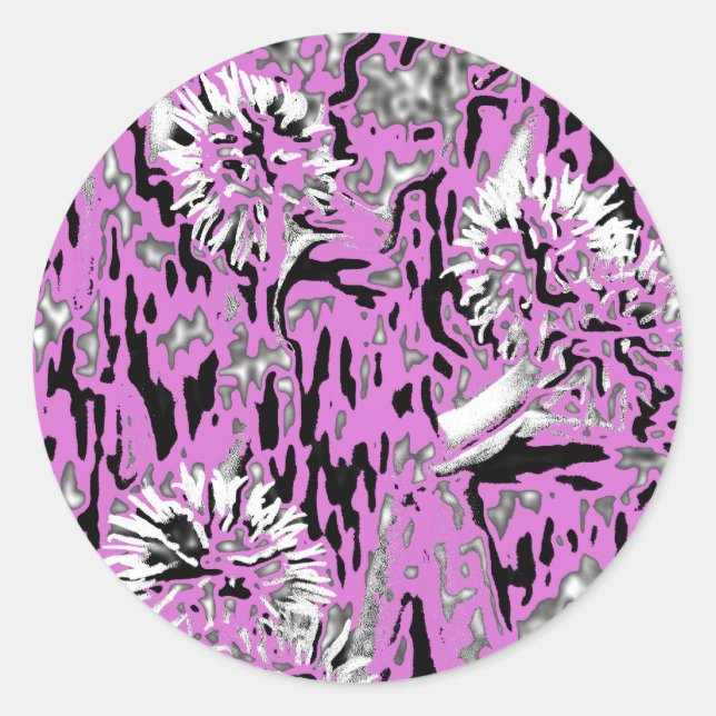 WILDFLOWERS CLASSIC ROUND STICKER (Front)
