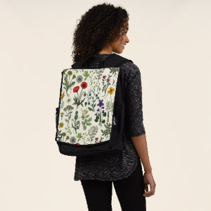 Wildflowers collage backpack