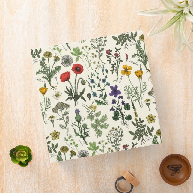 Wildflowers collage binder (In Situ)