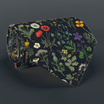 Wildflowers collage tie<br><div class="desc">Hand-drawn wildflowers in vintage botanical print style.</div>