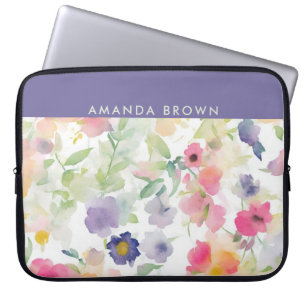 Wildflowers Cute Trendy Chic Stylish  Laptop Sleeve