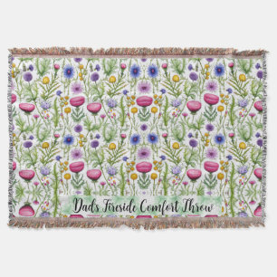 Wildflowers Dad’s Fireside Comfort Throne Throw