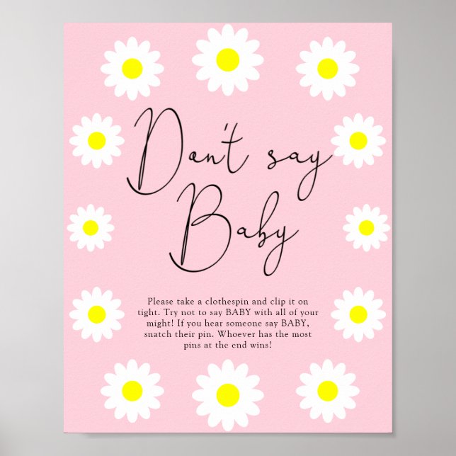 Wildflowers Daisies - Don't say baby Poster (Front)
