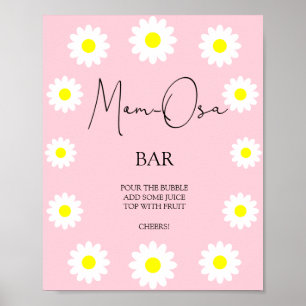 Wildflowers Daisies - Mom-osa bar Poster