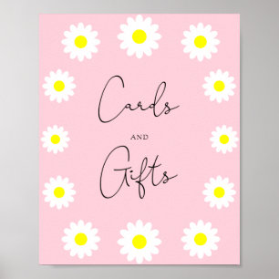 Wildflowers daisy - cards and gifts baby shower poster