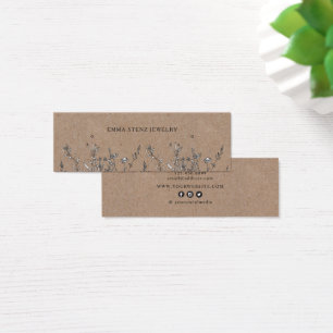 Wildflowers•Earring Hoops Studs Mini Display Card
