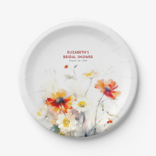 Wildflowers Elegant Paper Plate