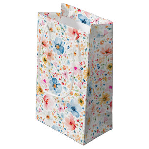 Wildflowers Elegant Romantic Summer Favours Small Gift Bag