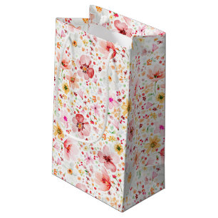 Wildflowers Elegant Romantic Summer Favours Small Gift Bag