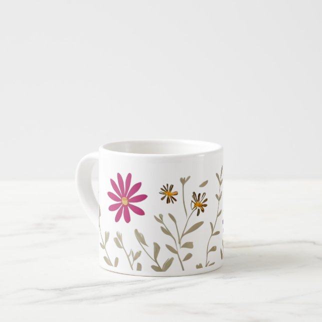 Wildflowers Espresso Cup (Front Left)