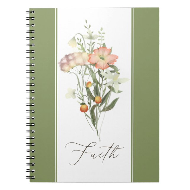 Wildflowers Faith Notebook (Front)