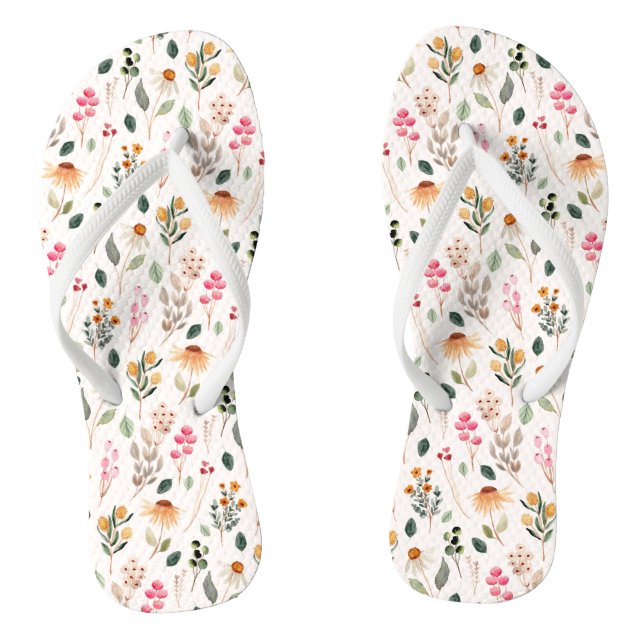 Wildflowers Flip Flops (Footbed)