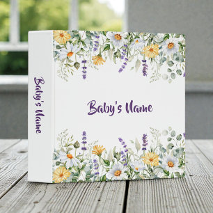Wildflowers Floral Baby Photos Binder