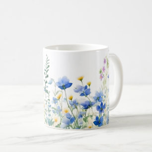 Wildflowers Floral, Botanical Garden, Colorful gif Coffee Mug