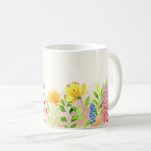 Wildflowers Floral, Botanical Garden, Colorful gif Coffee Mug