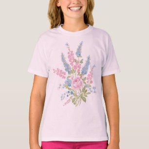 Wildflowers Floral Botanical Watercolor T-Shirt