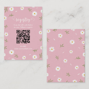 Wildflowers Floral Garden Bridal Shower Registry Enclosure Card
