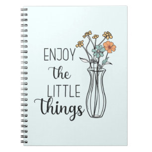 Wildflowers Floral Inspirational Flowers Quotes Notebook