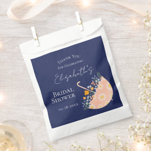 Wildflowers Floral Umbrella Garden Bridal Shower Favour Bag