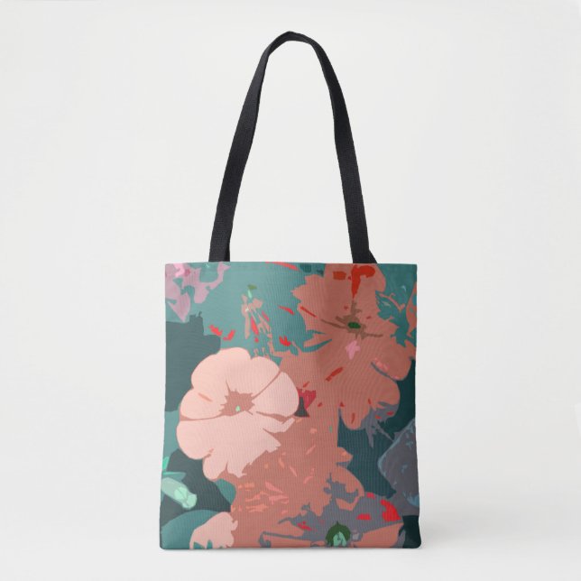 Wildflowers Floral Weddings Bridesmaid Gift Favour Tote Bag (Front)