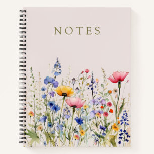 Wildflowers  Foliage Notes Notebook