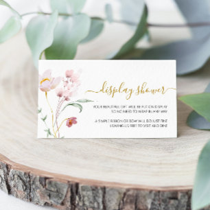 Wildflowers Gentle Display Shower Enclosure Card