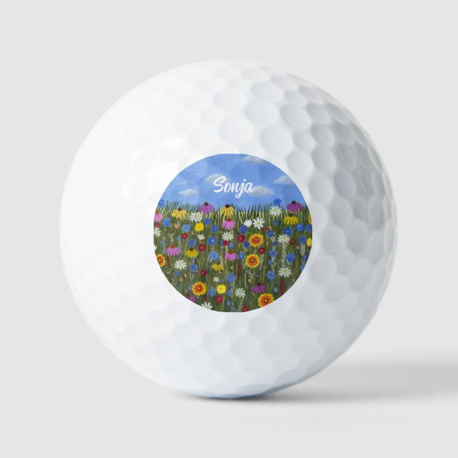 Wildflowers Golf Balls (Front)