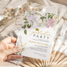 Wildflowers Graduation Party Invitation