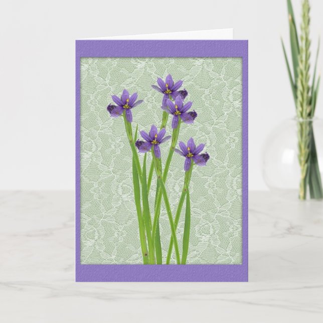Wildflowers Grandparents Day Card (Large Print) (Front)