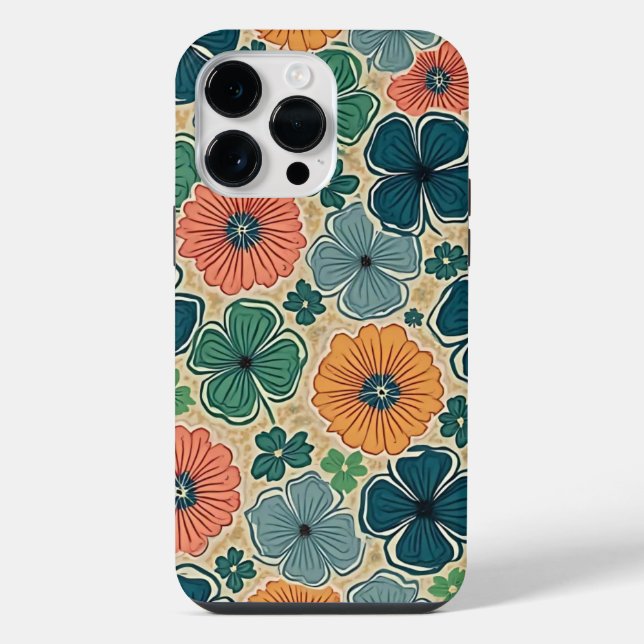 Wildflowers Harmonious Tones iPhone Case (Back)