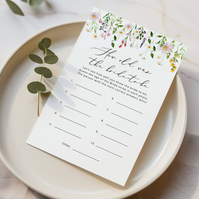 Wildflowers How old was the bride to be game (Creator Uploaded)