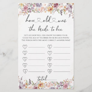 Wildflowers How old was the bride to be game