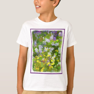 Wildflowers Impasto Painting - Original Flower Art T-Shirt